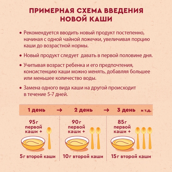 Винни grechkali bolalar bo’tqasi, sutsiz, kam allergen 